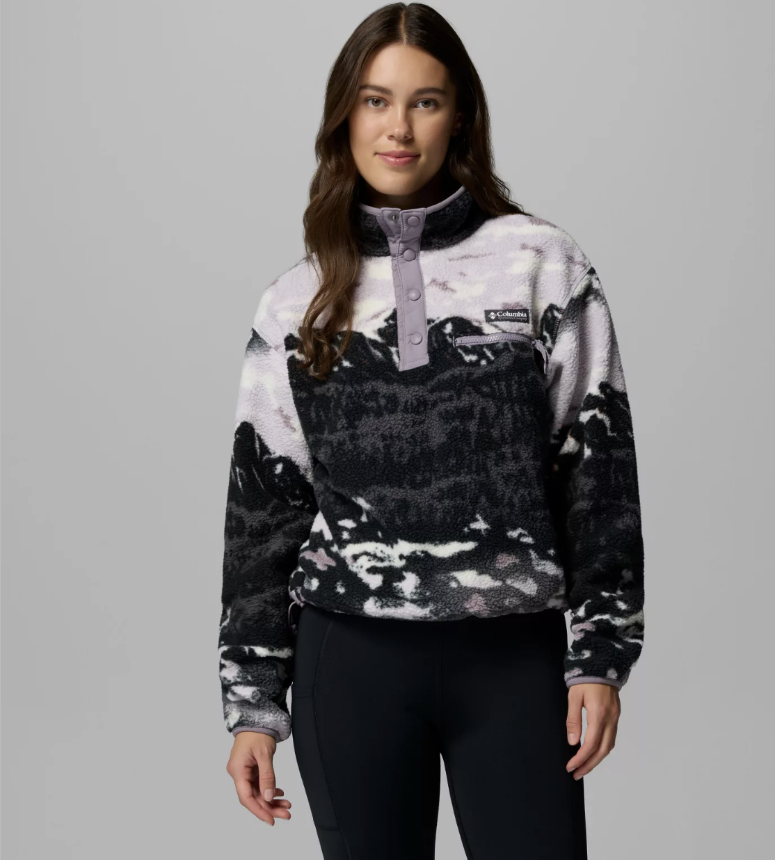 Helvetia™ II Printed Cropped Half Snap