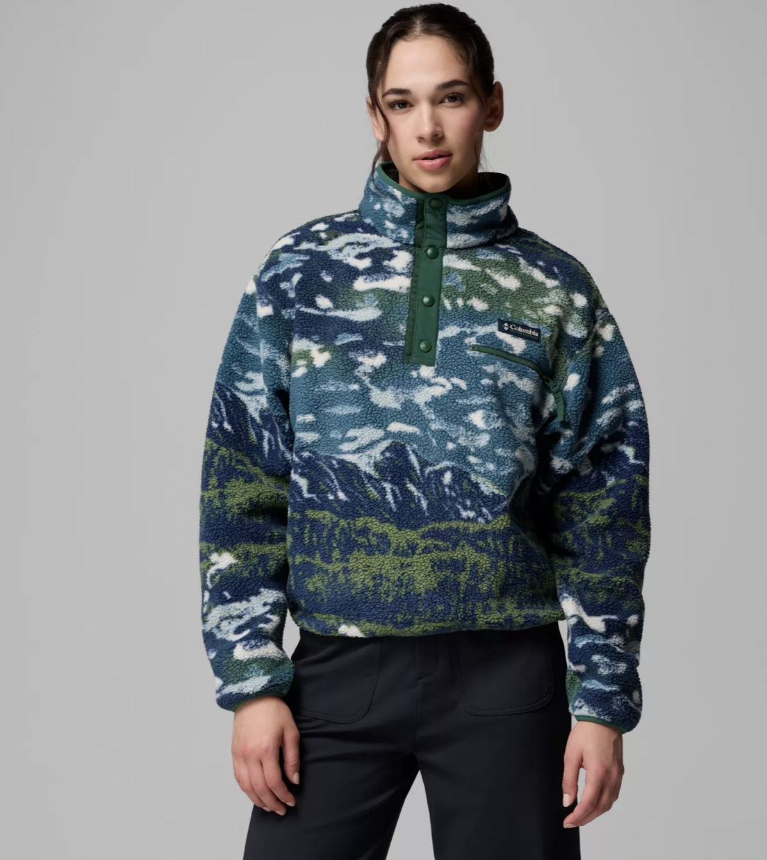 Helvetia™ II Printed Cropped Half Snap – Image 7