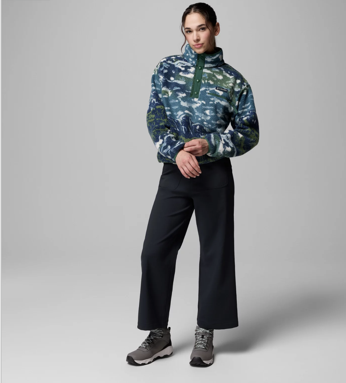 Helvetia™ II Printed Cropped Half Snap – Image 9